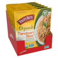 Tasty Bite Tandoori Rice, Ready to Eat Microwaveable Cooked Rice, Vegan, 8.8 Ounce (Pack of 6)