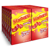 Starburst Singles To Go Powdered Drink Mix & Just Add Water -12 Boxes with 6 Packets Each 72 Total Servings (Sugar Free), Cherry, 7.08 Oz