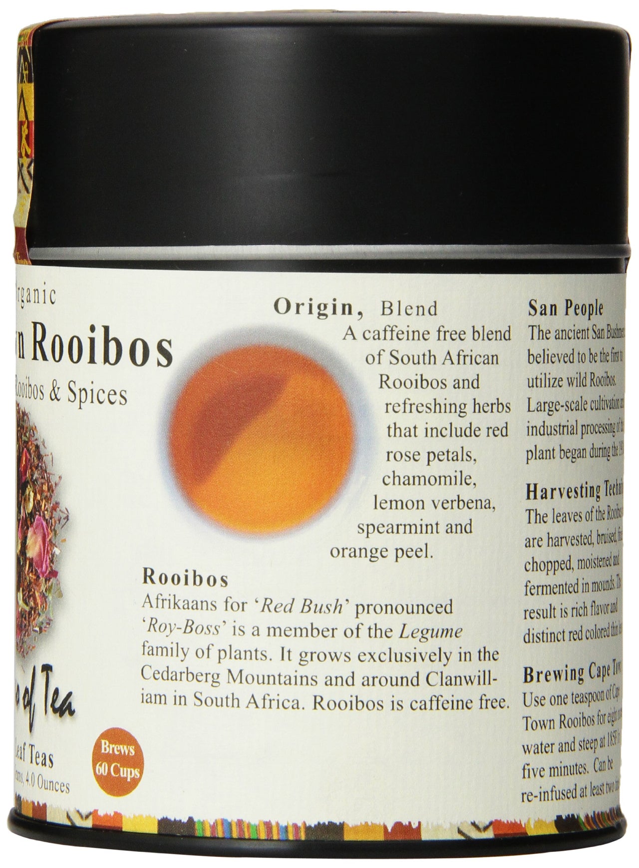The Tao of Tea, Cape Town Rooibos Tea, Loose Leaf, 4 Ounce Tin
