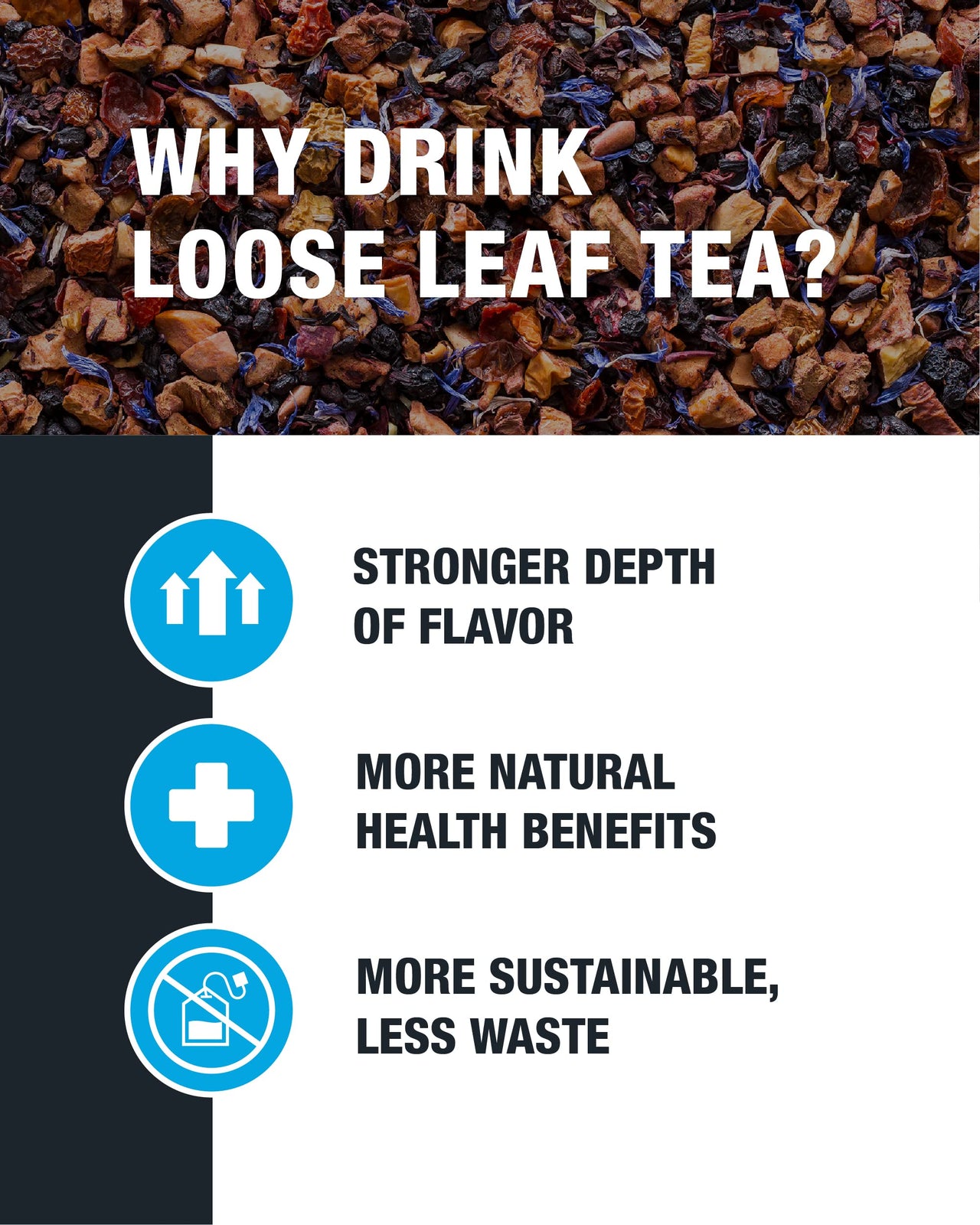 Tiesta Tea - Blueberry Wild Child, Loose Leaf Blueberry Hibiscus Herbal Tea, Non-Caffeinated, Hot & Iced Tea, 5.5 oz Tin - 50 Cups, Natural Flavors, Herbal Tea Loose Leaf Blend