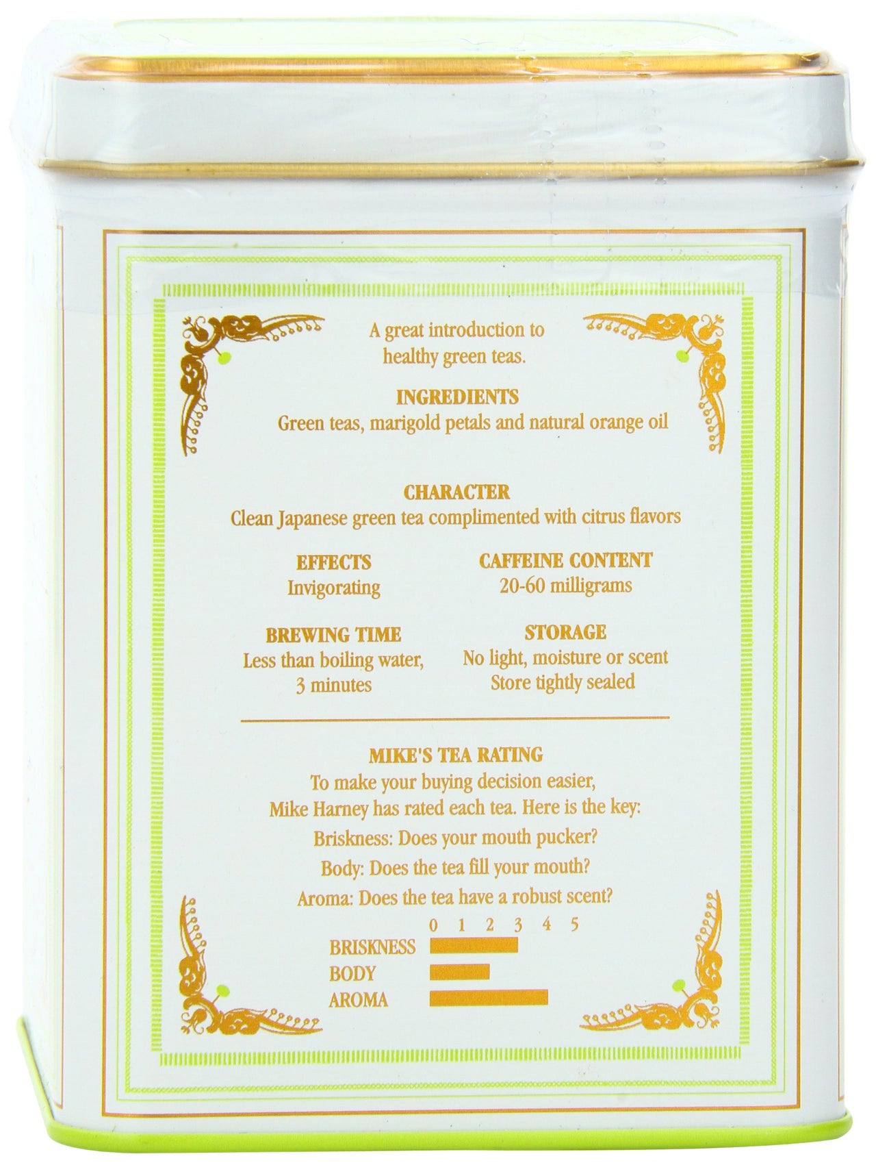 Harney & Sons Citron Green Tea, White, 20 Count (Pack of 1)