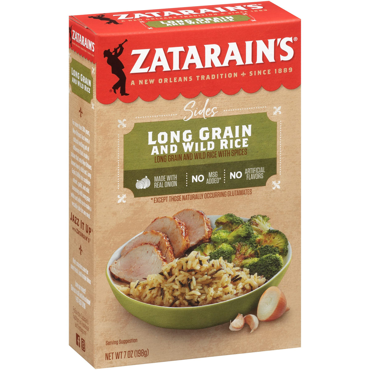 Zatarain's  Long Grain and Wild Rice, 7 oz