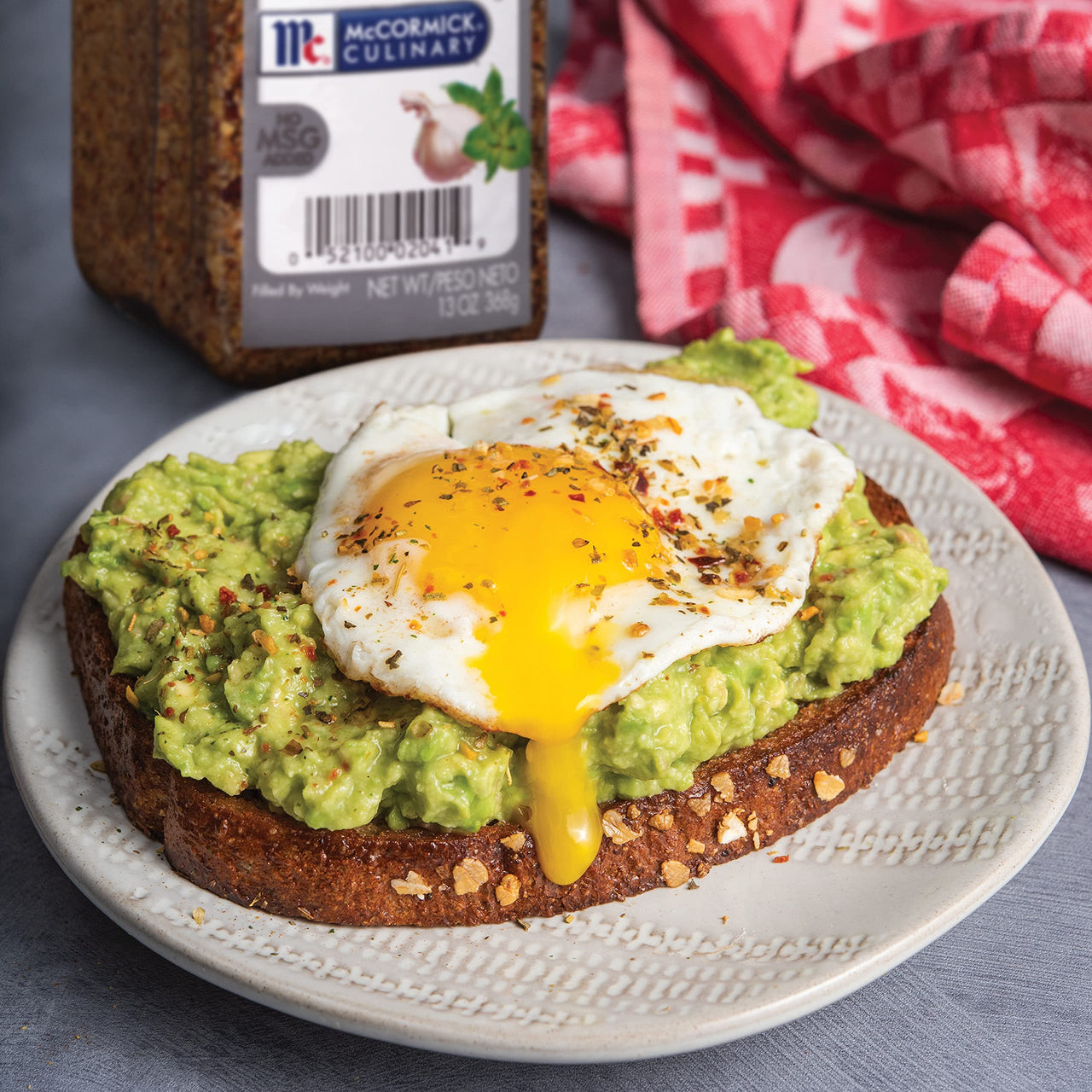 McCormick Culinary Mediterranean Spiced Sea Salt, 13 oz - One 13 Ounce Container of Mediterranean Spiced Sea Salt With Garlic, Basil, and Oregano Perfect for Soups, Salads, and More