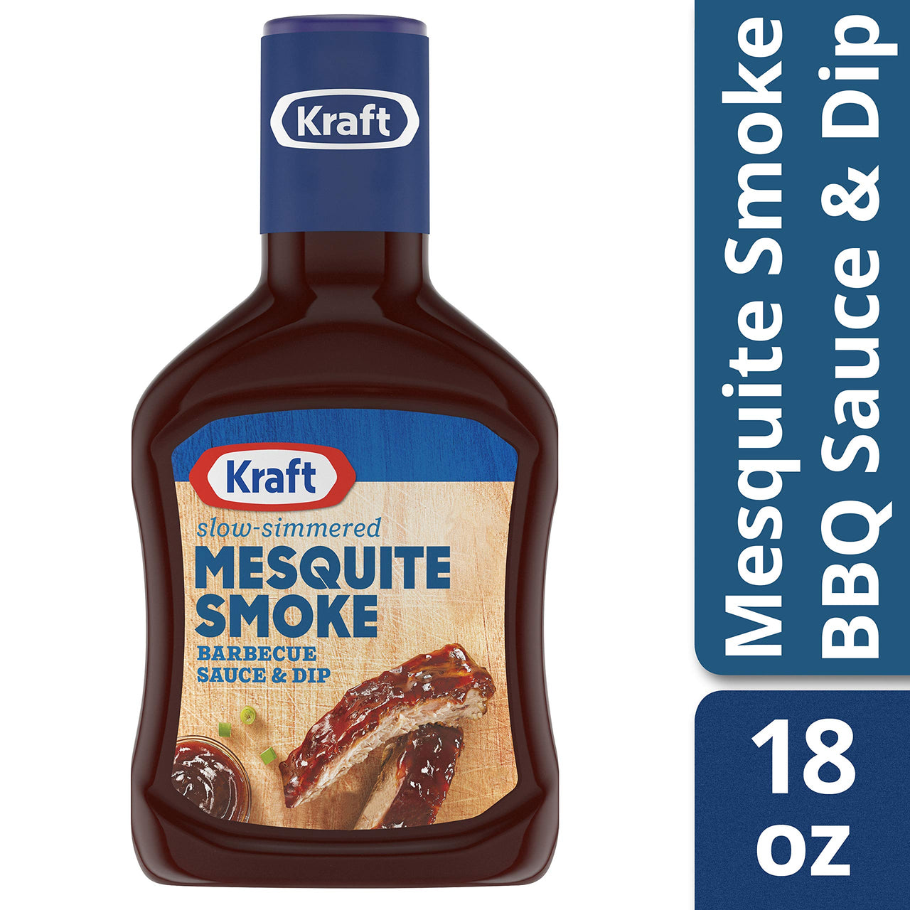 Kraft Mesquite Smoke Slow-Simmered BBQ Barbecue Sauce (18 oz Bottle)