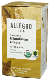 Allegro Tea, Organic Himalayan Green Tea Bags, 20 ct