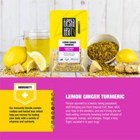 Tiesta Tea - Lemon Ginger Turmeric, Loose Leaf Lemon Ginger Herbal Tea, Lemon Ginger Turmeric, 2.5 Ounce