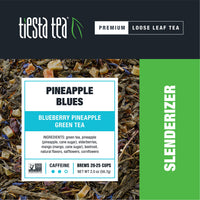 Tiesta Tea - Pineapple Blues, Loose Leaf Blueberry Pineapple Green Tea, Medium Caffeine, Hot & Iced Tea, 2 oz Pouch - 25 Cups, Natural, Metabolism & Energy Boost, Green Tea Loose Leaf