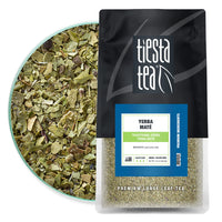 Tiesta Tea Yerba Mate 12oz Bulk Bag - Traditional Loose Leaf Green Mat Tea, High Caffeine, Hot & Ice Tea, 200 Cups, Natural Flavors, No Artificials, Premium Loose Leaf Tea