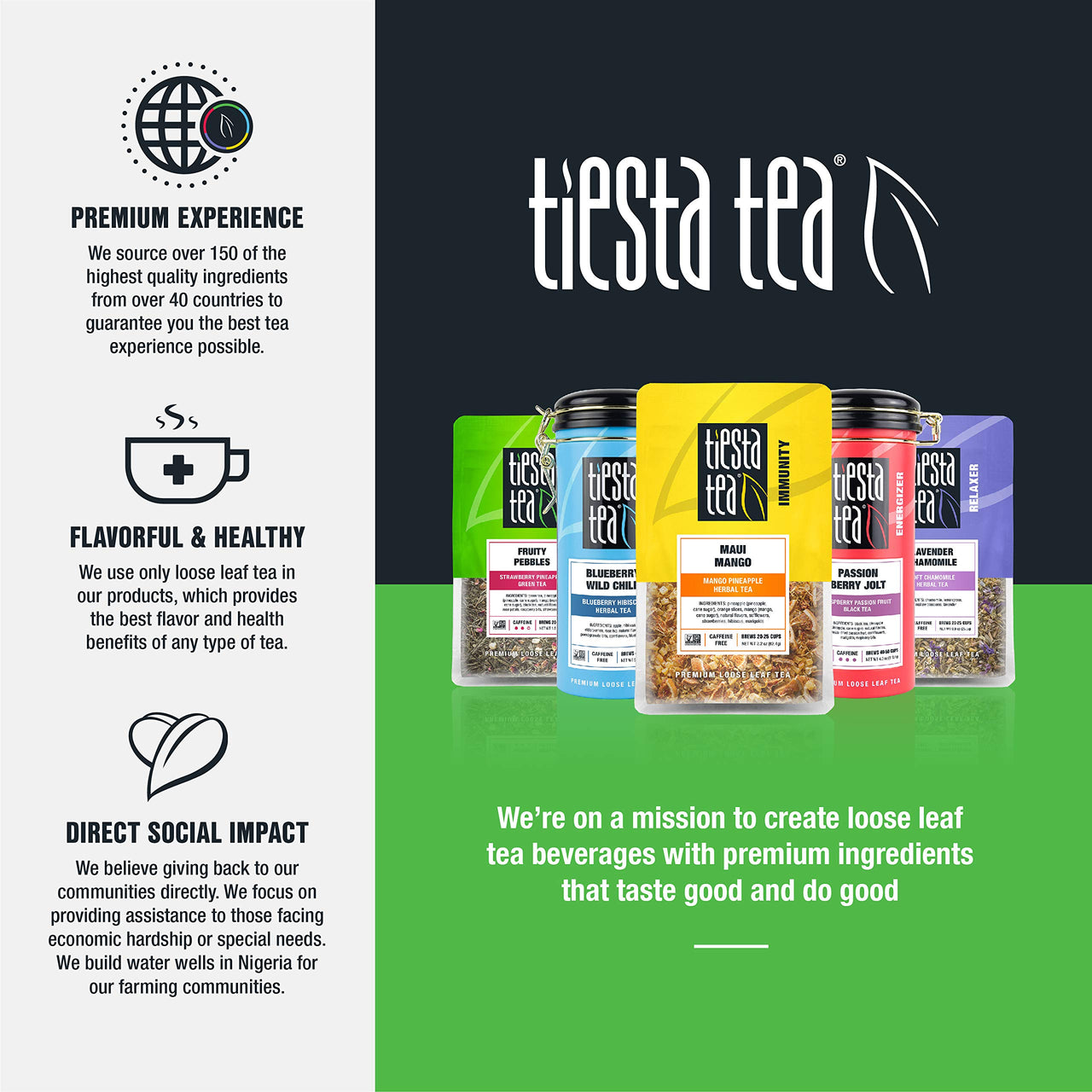 Tiesta Tea - Superior Matcha, Matcha Powder Green Tea, High Caffeine, Hot & Iced Tea, 12 oz Bulk Bag - 170 Cups, Superior Grade Japanese Matcha Powder for Matcha Latte, Weight Loss & Detox Support