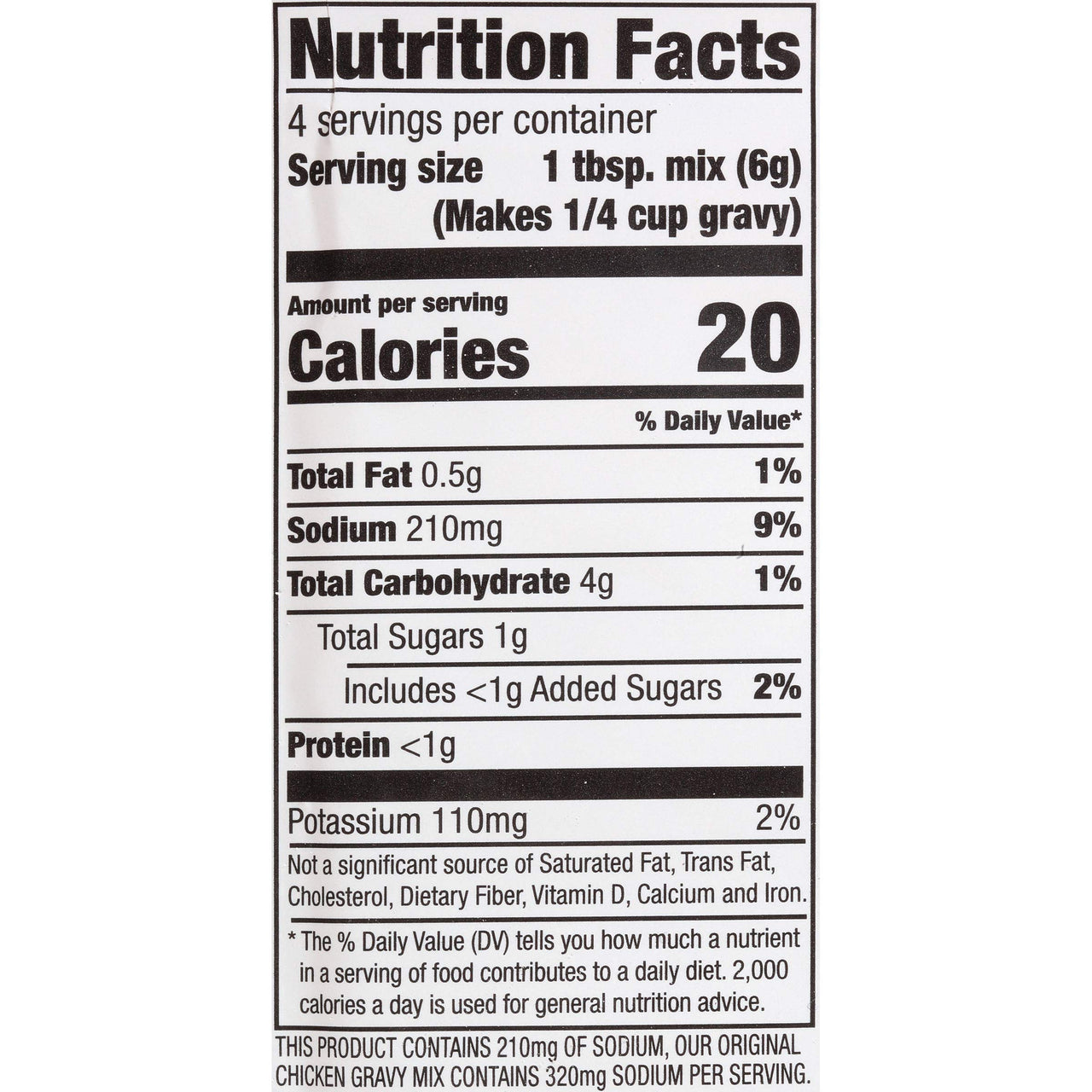 McCormick 30% Less Sodium Chicken Gravy Mix, 0.87 oz (Pack of 12)