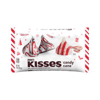 HERSHEY'S, KISSES Candy Cane Mint With Stripes and Candy Bits Candy, Christmas, 9 oz, Bag