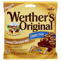 Werther's  Original Caramel Chocolate Sugar Free Hard Candies 2.35 Oz(pack of 2)