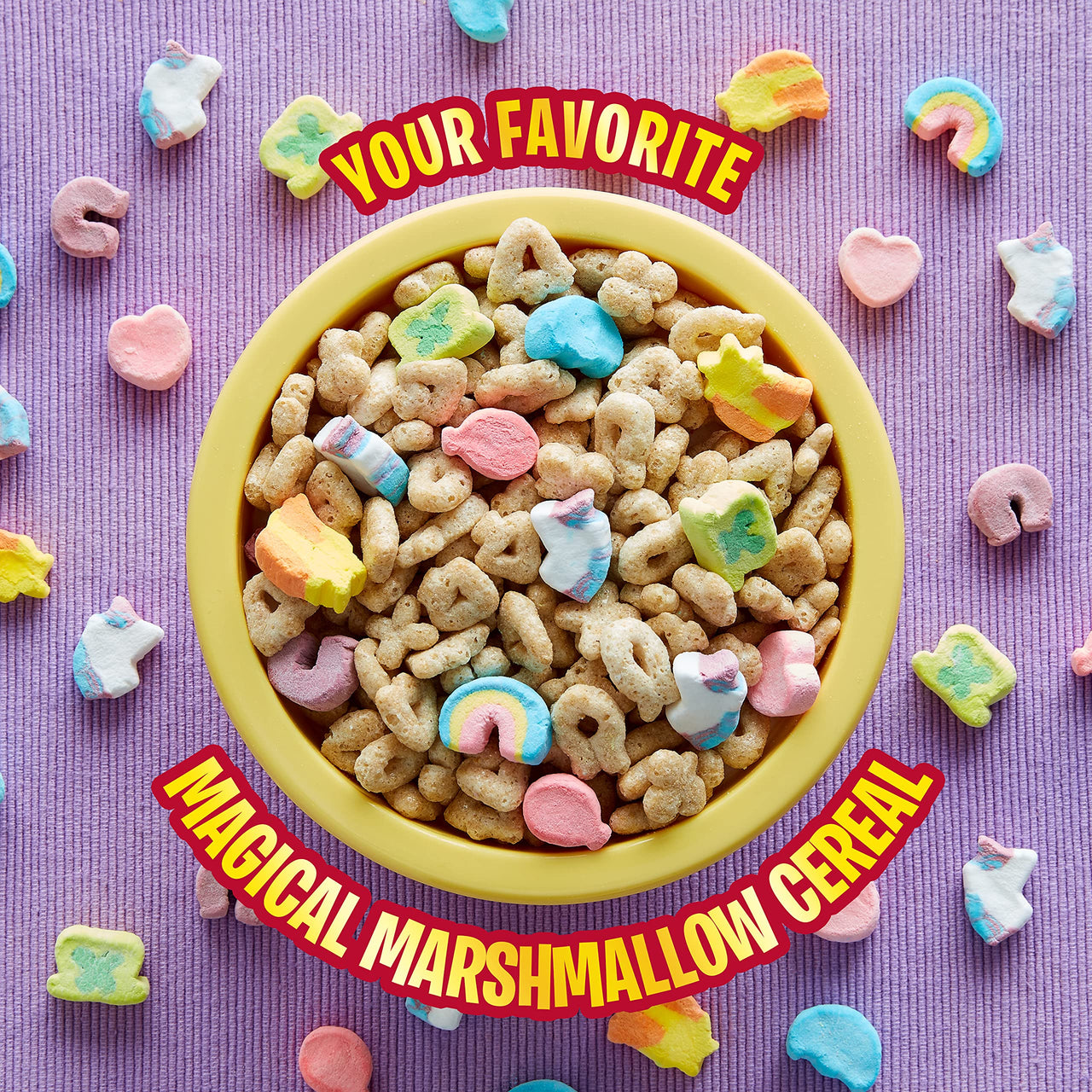 Lucky Charms Gluten Free Cereal with Marshmallows, Kids Breakfast Cereal with Whole Grain Oats, 10.5 OZ