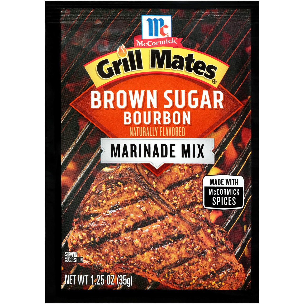McCormick Grill Mates Brown Sugar Bourbon Marinade Mix, 1.25 oz