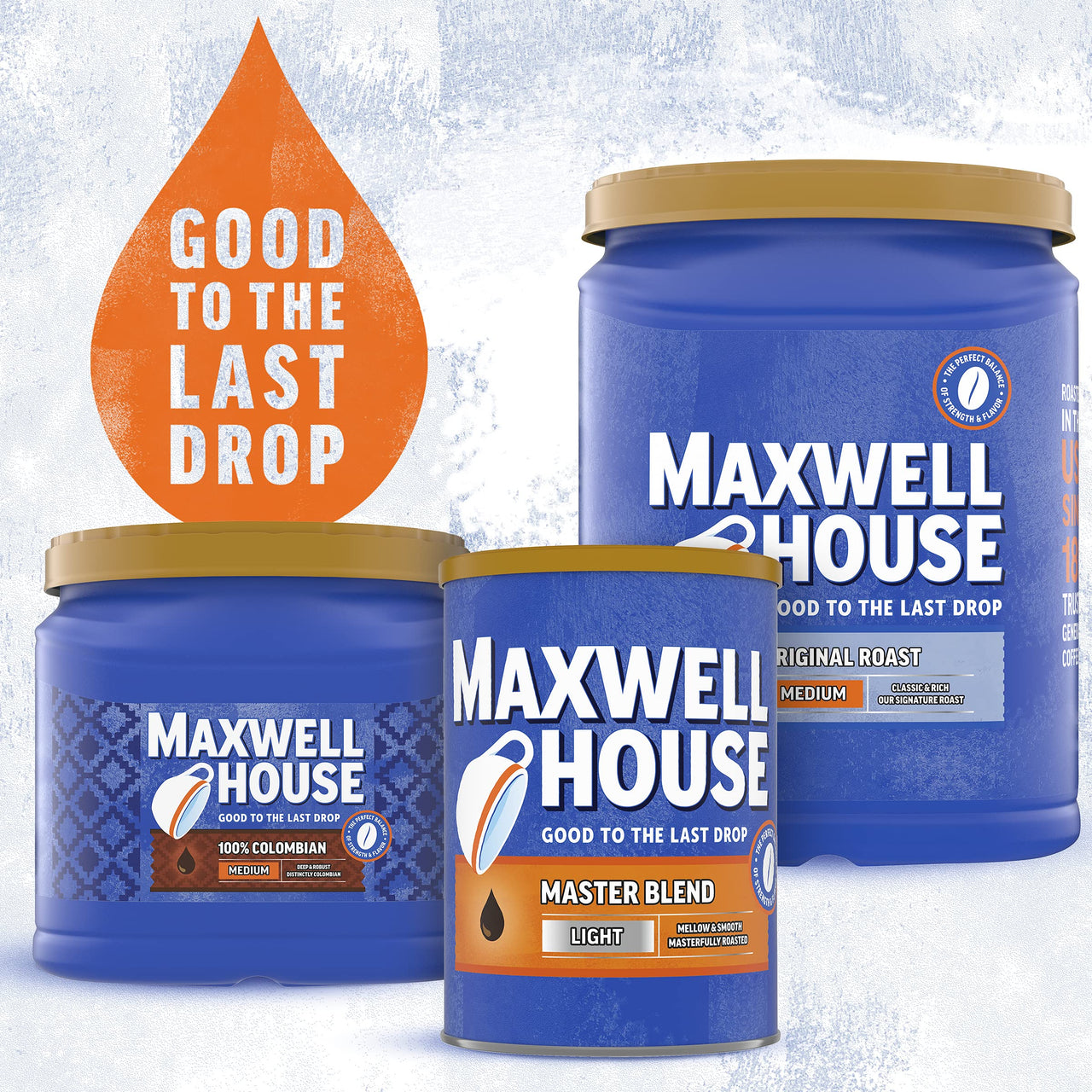 Maxwell House Master Blend Light Roast Ground Coffee (11.5 oz Canister)