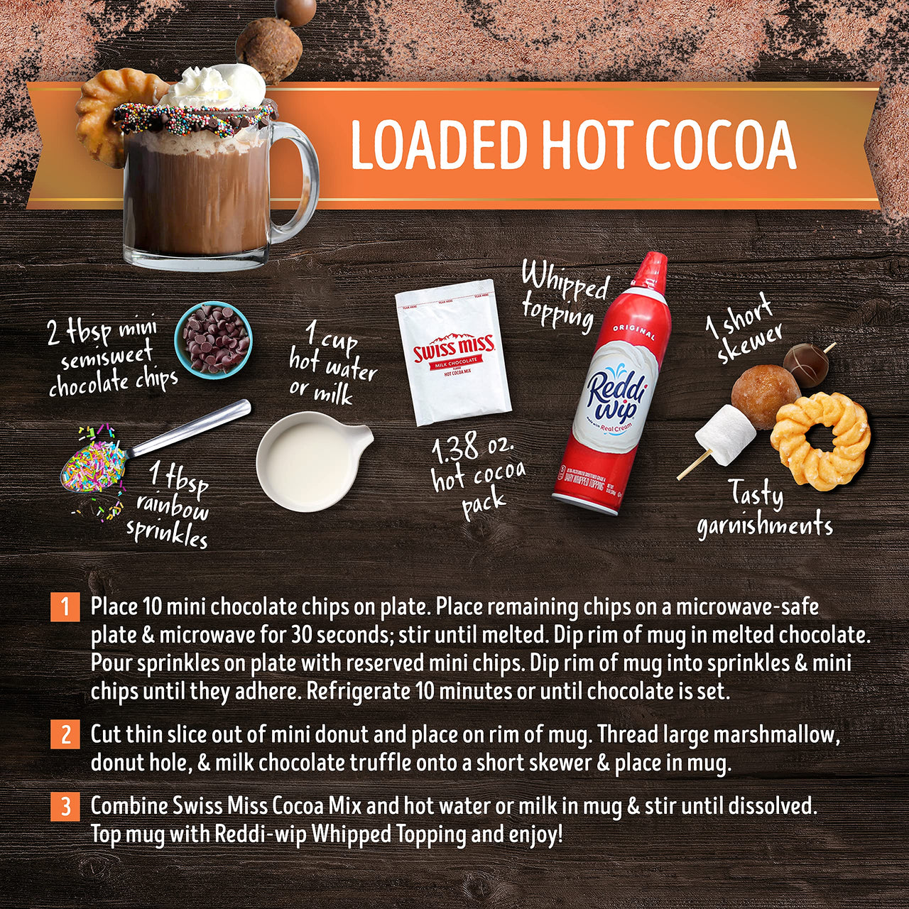 Swiss Miss Salted Caramel Flavored Hot Cocoa Mix, 1.38 oz 8 ct