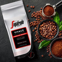 Segafredo Zanetti Ground Coffee, Vivace Medium Roast, Made with Arabica, Vivacious and Balanced Flavor