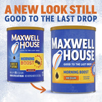 Maxwell House Morning Boost Medium Roast Ground Coffee (11.5 oz Canister)