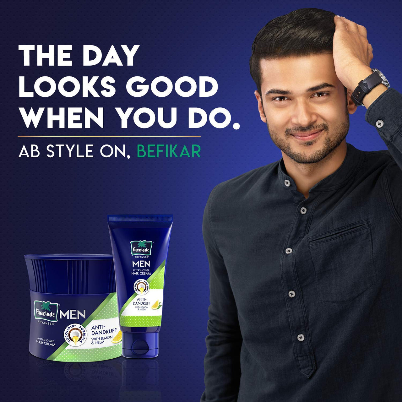 Parachute Advansed Men Hair Cream, Anti-Dandruff, 100 gm