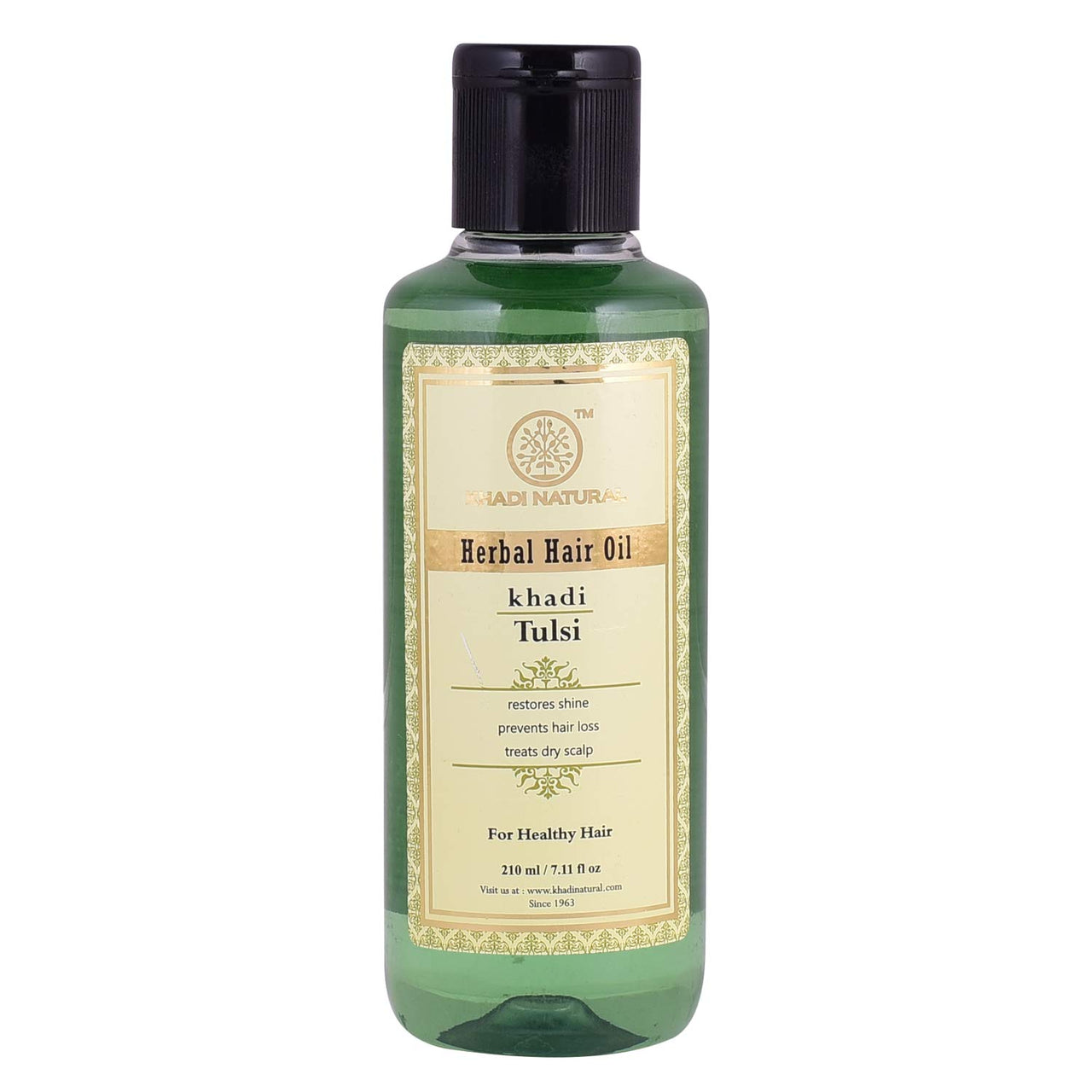 Khadi Natural Tulsi Herbal Hair Oil, 210ml