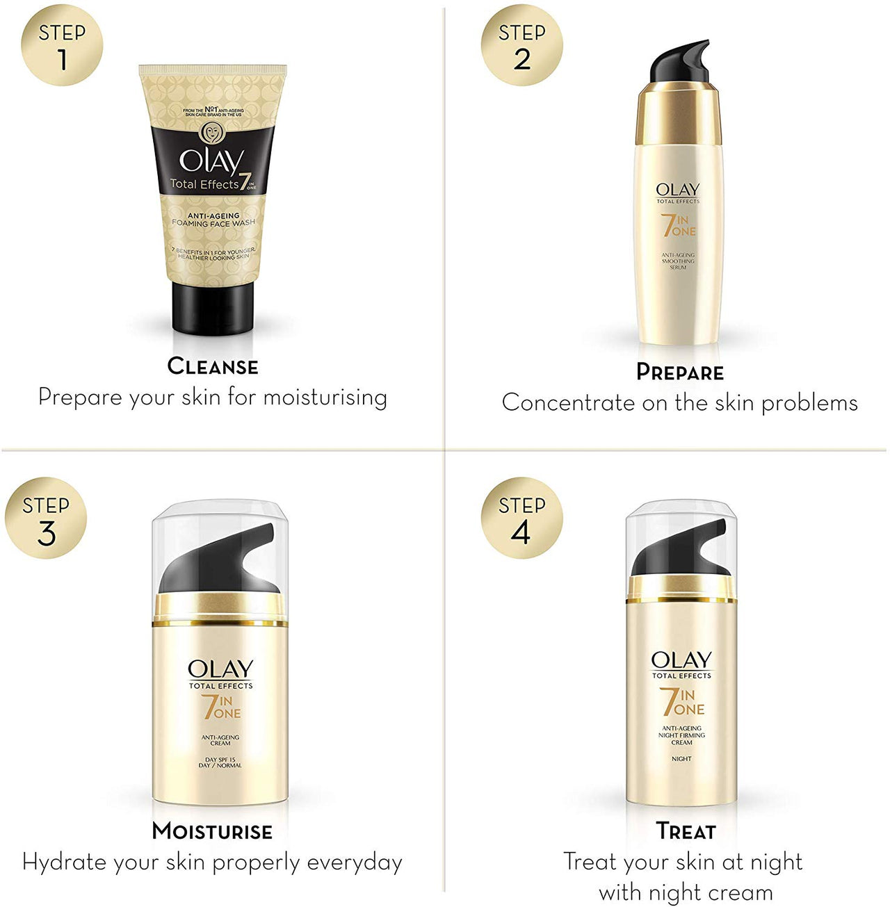Olay Total Effects Day Cream 7 in 1 Normal SPF 15 (Up to 2x power for skin renewal), 50gm