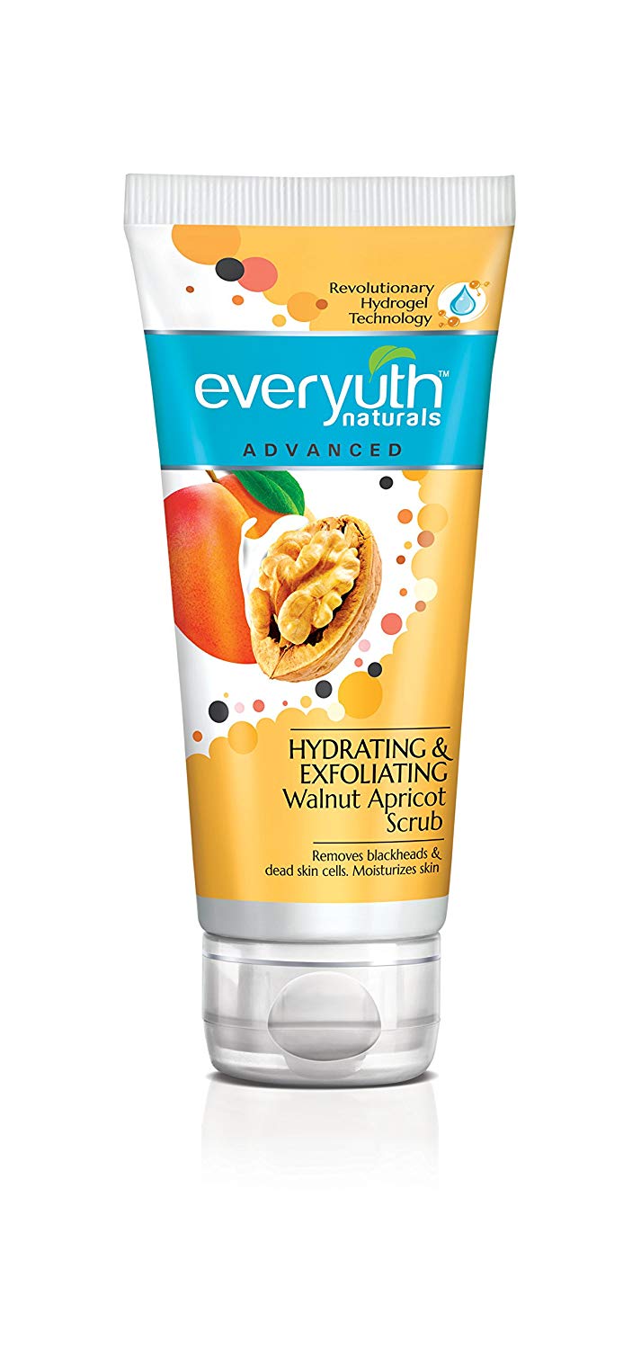 Everyuth Naturals Advanced Hydrating and Exfoliating Walnut Apricot Scrub, 100g