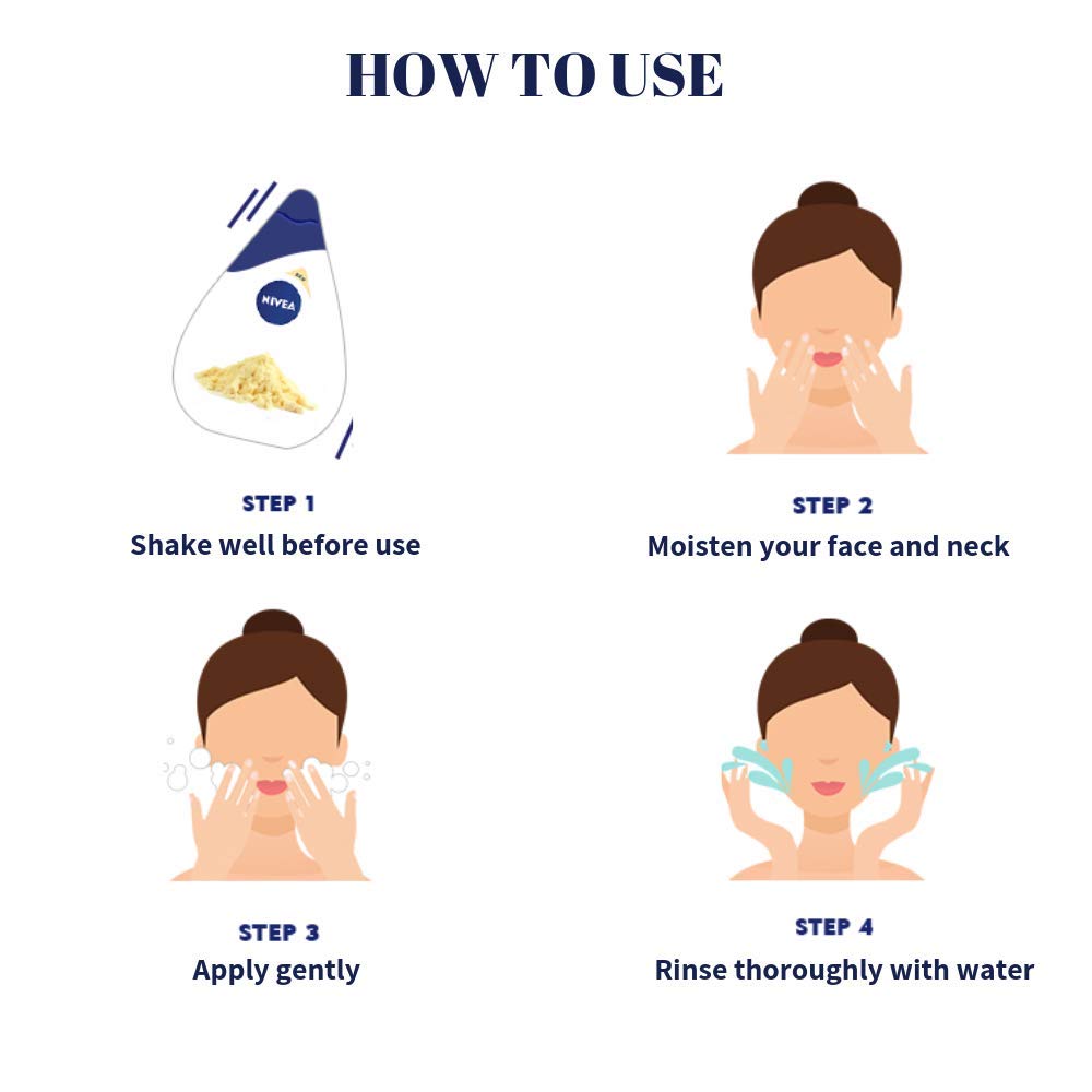 NIVEA Face Wash, Milk Delights Fine Gramflour(Oily Skin), 100ml