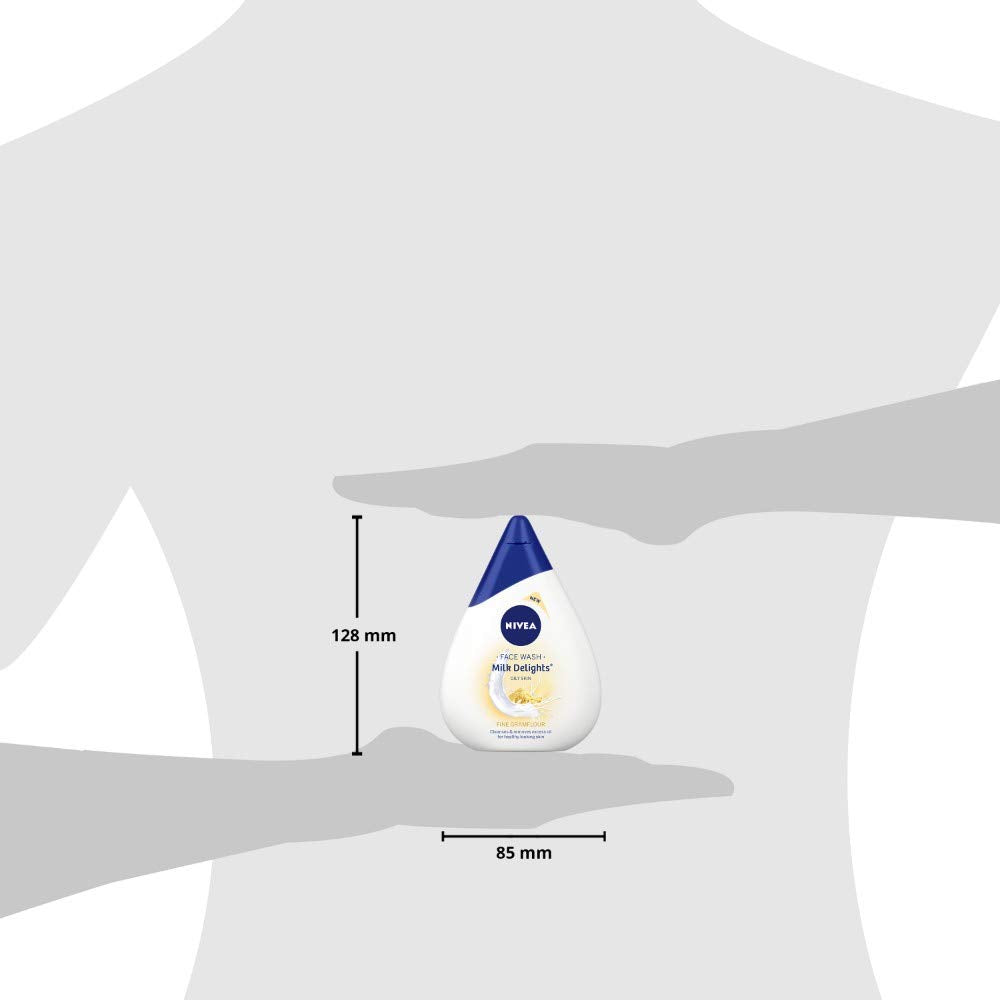 NIVEA Face Wash, Milk Delights Fine Gramflour(Oily Skin), 100ml