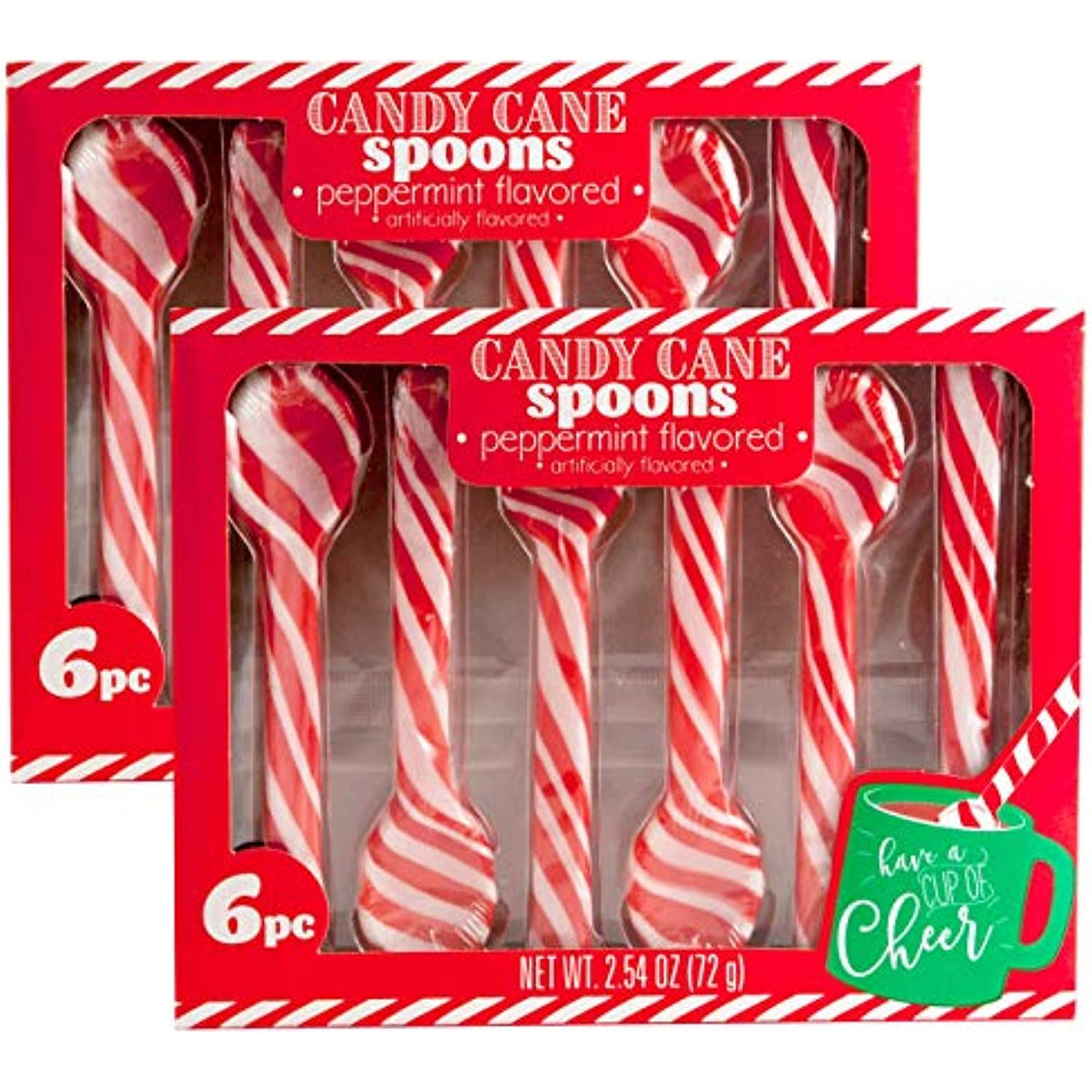 Candy Cane Peppermint Spoons – 1 Doz, 2.54 Oz (Pack Of 2) - Set Of 2