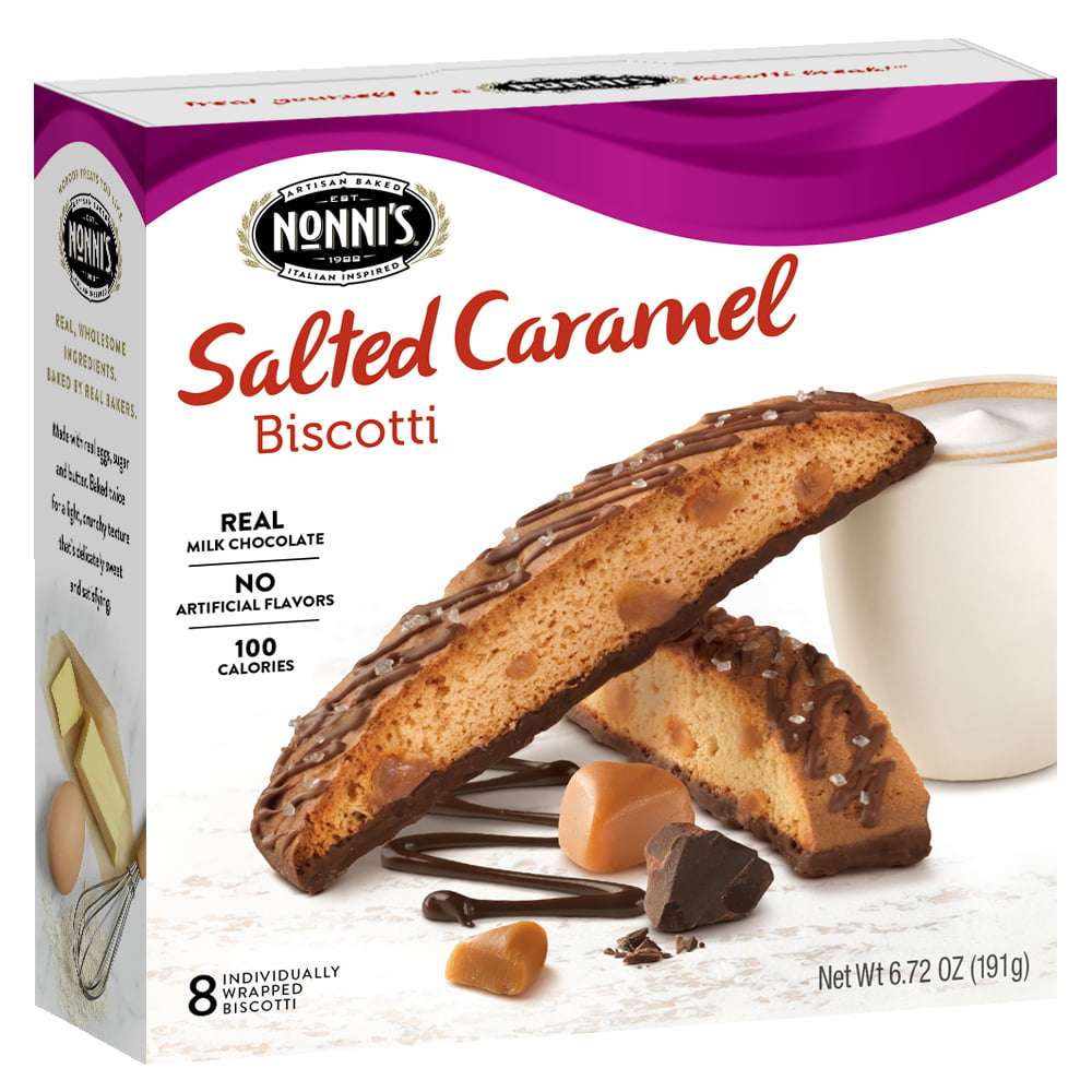Nonni's  Salted Caramel Biscotti, 8 count, 6.72 oz
