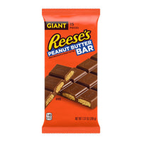 REESE'S, Milk Chocolate filled with REESE's Peanut Butter Giant Candy, 7.37 oz, Bar (15 Pieces)