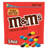 M&M's  Peanut Butter Milk Chocolate Candy, Party Size - 34 oz Bag