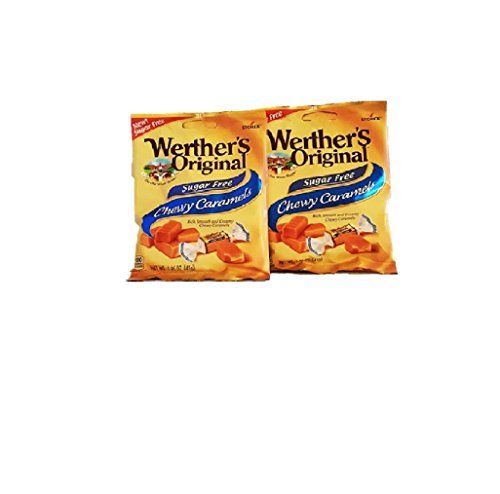 Werther's  Original Sugar Free Chewy Caramels 1.46 oz. by Werther's  (2 Pack)