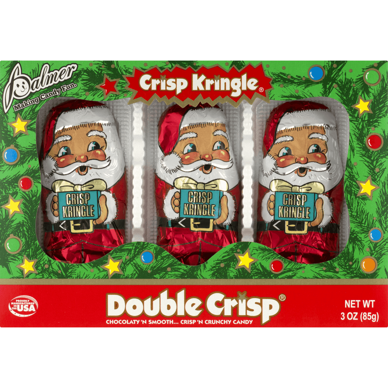RM Palmer Crisp Kringle Double Crisp Chocolate, 3 oz, 3 Pack Box